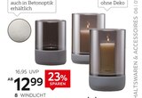 Aktuelles Windlicht „Calma“ Angebot bei XXXLutz Möbelhäuser in Magdeburg ab 12,99 €