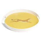 Plateau rond léopard mélaminé jaune Ø34,5xH4,1cm - Gifi Plateau rond léopard mélaminé jaune Ø34,5xH4,1cm à 3,90 € dans le catalogue Gifi