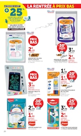 Prospectus Hyper U "LES PRIX BAS Spécial rentrée" en cours à Paris, Page 20 Catalogue Hyper U en cours à Paris, "LES PRIX BAS Spécial rentrée", Page 20