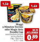 5 Minuten Terrine oder Magic Asia Noodle Cup Angebote von Maggi bei Marktkauf Plauen für 0,89 €