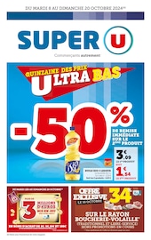 Prospectus Super U à Sainte-Menehould, "La quinzaine des prix ultra bas", 28 pages de promos valables du 08/10/2024 au 20/10/2024