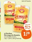 Glocke im tegut Prospekt Die mag ich Nudeln von 3 Glocken im aktuellen tegut Prospekt für 1,29 €