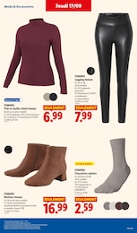 Prix et réduction Chaussures Femme dans le prospectus Lidl en cours Offre Chaussures Femme dans le catalogue Lidl du moment à la page 35