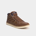 Baskets montantes à lacets marron clair homme à 39,99 € dans le catalogue La Halle