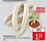 Aktuelles Geflügelbratwurst Angebot bei Marktkauf in Reutlingen ab 1,19 €