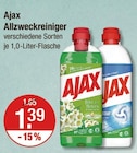 Allzweckreiniger von Ajax im aktuellen V-Markt Prospekt für 1,39 €