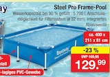 Aktuelle Zimmermann Angebote bei Zimmermann in Hannover Aktuelles Steel Pro Frame-Pool Angebot bei Zimmermann in Hannover ab 129,99 €