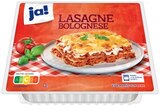 Fertiggerichte im REWE Prospekt Lasagne Bolognese von ja! im aktuellen REWE Prospekt für 3,99 €