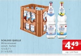 Mineralwasser im Angebot bei Getränke Ellerkamp in Osnabrück Mineralwasser Angebote von SCHLOSS QUELLE bei Getränke Ellerkamp Osnabrück für 4,49 €