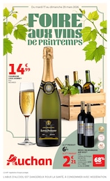 Catalogue Auchan Hypermarché à Hautefage-la-Tour, avec 24 pages Prospectus Auchan Hypermarché à Hautefage-la-Tour, "FOIRE AUX VINS DE PRINTEMPS", 24 pages, 17/03/2026 - 29/03/2026