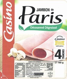 JAMBON DE PARIS DÉCOUENNÉ DÉGRAISSÉ - Spar à Nice JAMBON DE PARIS DÉCOUENNÉ DÉGRAISSÉ en promo chez Spar Nice à 2,25 €