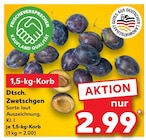 Dtsch. Zwetschgen für 2,99 € bei Kaufland im Angebot Dtsch. Zwetschgen im aktuellen Kaufland Prospekt