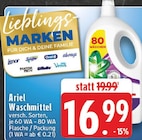 EDEKA - Waschmittel Angebot im Prospekt Waschmittel bei EDEKA im Prospekt "" für 16,99 €