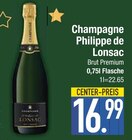 Champagne Angebote von Philippe de Lonsac bei EDEKA Augsburg für 16,99 €