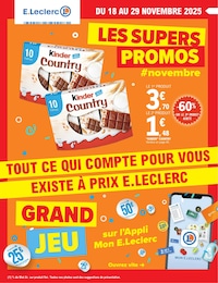 Catalogue E.Leclerc à Neuilly-l'Évêque, avec 78 pages Prospectus E.Leclerc à Neuilly-l'Évêque, "TOUT CE QUI COMPTE POUR VOUS EXISTE À PRIX E.LECLERC", 78 pages, 18/11/2025 - 29/11/2025