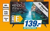 LED-TV 32 LED 3251 B im Angebot bei expert in Moers LED-TV 32 LED 3251 B Angebote von Kendo bei expert Moers für 139,00 €