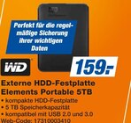 Externe HDD-Festplatte Elements Portable 5TB Angebote von WD bei expert Herford für 159,00 €