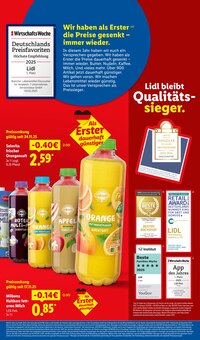 Getränke im aktuellen Lidl Prospekt (Osnabrück) Getränke im Lidl Prospekt "LIDL LOHNT SICH" mit 73 Seiten (Osnabrück)