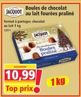 Promo Boules de chocolat au lait fourrées praliné à 10,99 € dans le catalogue Norma à Strasbourg