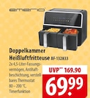 famila Nordost Kiel - Doppelkammer Heißluftfritteuse Angebot im Prospekt Doppelkammer Heißluftfritteuse bei famila Nordost im Kiel Prospekt für 69,99 €