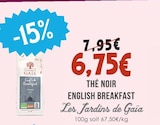 Thé noir english breakfast - LES JARDINS DE GAÏA dans le catalogue Naturalia