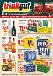 Trinkgut Getränkemärkte Prospekt der aktuellen Woche mit 18 Seiten, gültig von 08.12.2025 bis 13.12.2025, in Rhens und Umgebung Aktueller Trinkgut Getränkemärkte Prospekt in Rhens und Umgebung, "Aktuelle Angebote" mit 18 Seiten, 08.12.2025 - 13.12.2025