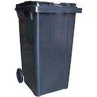 Conteneur poubelle roulant avec couvercle 240 L - Brico Dépôt à Nice Conteneur poubelle roulant avec couvercle 240 L en promo chez Brico Dépôt Nice à 52,50 €