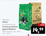 d'Oro Crema prodomo ganze Bohnen Angebote von Dallmayr bei Konsum Pirna für 14,99 €