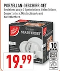 Porzellan-Geschirr-Set Angebote von Edeka bei Marktkauf Bielefeld für 19,99 €