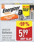 Batterien AA Angebote von Energizer bei ALDI Nord Osnabrück für 5,99 €