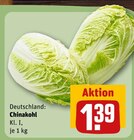 Chinakohl für 1,39 € bei REWE im Angebot Chinakohl im aktuellen REWE Prospekt