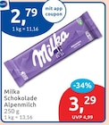 Aktuelle Milka Angebote bei budni in Lübeck Aktuelles Schokolade Alpenmilch Angebot bei budni in Lübeck ab 2,79 €
