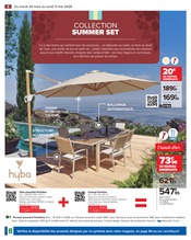 Parasol en promo dans le catalogue Carrefour à la page 8