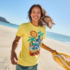 T-shirt manches courtes coton Stitch jaune femme à La Halle dans Madirac T-shirt manches courtes coton Stitch jaune femme à La Halle dans Madirac