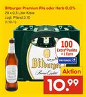 Aktuelle Bitburger Angebote bei Netto Marken-Discount in Bielefeld Aktuelles Premium Pils oder Herb 0,0% Angebot bei Netto Marken-Discount in Bielefeld ab 10,99 €