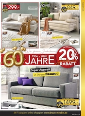 Aktueller BRAUN Möbel-Center Prospekt mit Couch, "60 JAHRE BRAUN MÖBEL CENTER", Seite 15