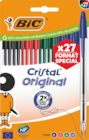 LOT DE 27 STYLOS BILLE CRISTAL BIC - BIC en promo chez Auchan Hypermarché Vincennes à 2,99 €