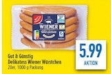 Delikatess Wiener Würstchen Angebote von Gut & Günstig bei diska Dresden für 5,99 €