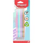 6 crayons graphites pailletés - MAPED - Carrefour à Franconville 6 crayons graphites pailletés - MAPED en promo chez Carrefour Franconville à 1,95 €