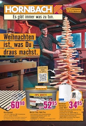 Holzfarbe Angebote im Prospekt "Weihnachten ist, was Du draus machst." von Hornbach auf Seite 1