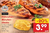 Hähnchen-Minutensteaks für 3,99 € bei Netto Marken-Discount im Angebot Hähnchen-Minutensteaks im aktuellen Netto Marken-Discount Prospekt