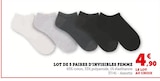 Lot de 5 paires d'invisibles femme - Super U à Perpignan Lot de 5 paires d'invisibles femme en promo chez Super U Perpignan à 4,90 €