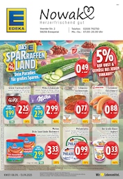 Aktueller EDEKA Supermarkt Prospekt fĂŒr Ennepetal (Stadt der Kluterhöhle) 08.09.2025 - 13.09.2025 EDEKA Prospekt fĂŒr Ennepetal (Stadt der Kluterhöhle) mit 24 Seiten