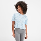 T-shirt cropped oversize Creeks bleu femme en promo chez La Halle T-shirt cropped oversize Creeks bleu femme dans le catalogue La Halle