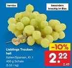 Trauben hell im Angebot bei Netto Marken-Discount in Chemnitz Trauben hell Angebote bei Netto Marken-Discount Chemnitz für 2,22 €