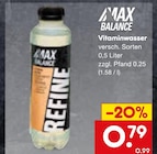 Vitaminwasser im Angebot bei Netto Marken-Discount in Darmstadt Vitaminwasser Angebote von MAX BALANCE bei Netto Marken-Discount Darmstadt für 0,79 €