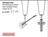 Edelstahl-Kette mit Anhänger E-Gitarre im Angebot bei GLOBUS in Kaiserslautern Edelstahl-Kette mit Anhänger E-Gitarre Angebote von ORNAGÉ bei GLOBUS Kaiserslautern für 27,99 €