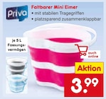 Faltbarer Mini Eimer Angebote von Priva bei Netto Marken-Discount Stuttgart für 3,99 €