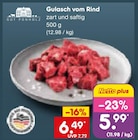 Gulasch vom Rind im Angebot bei Netto Marken-Discount in Niederkassel Gulasch vom Rind Angebote von GUT PONHOLZ bei Netto Marken-Discount Niederkassel für 5,99 €
