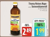 Reines Raps- oder Sonnenblumenöl im Angebot bei E center in Augsburg Reines Raps- oder Sonnenblumenöl Angebote von Thomy bei E center Augsburg für 1,99 €